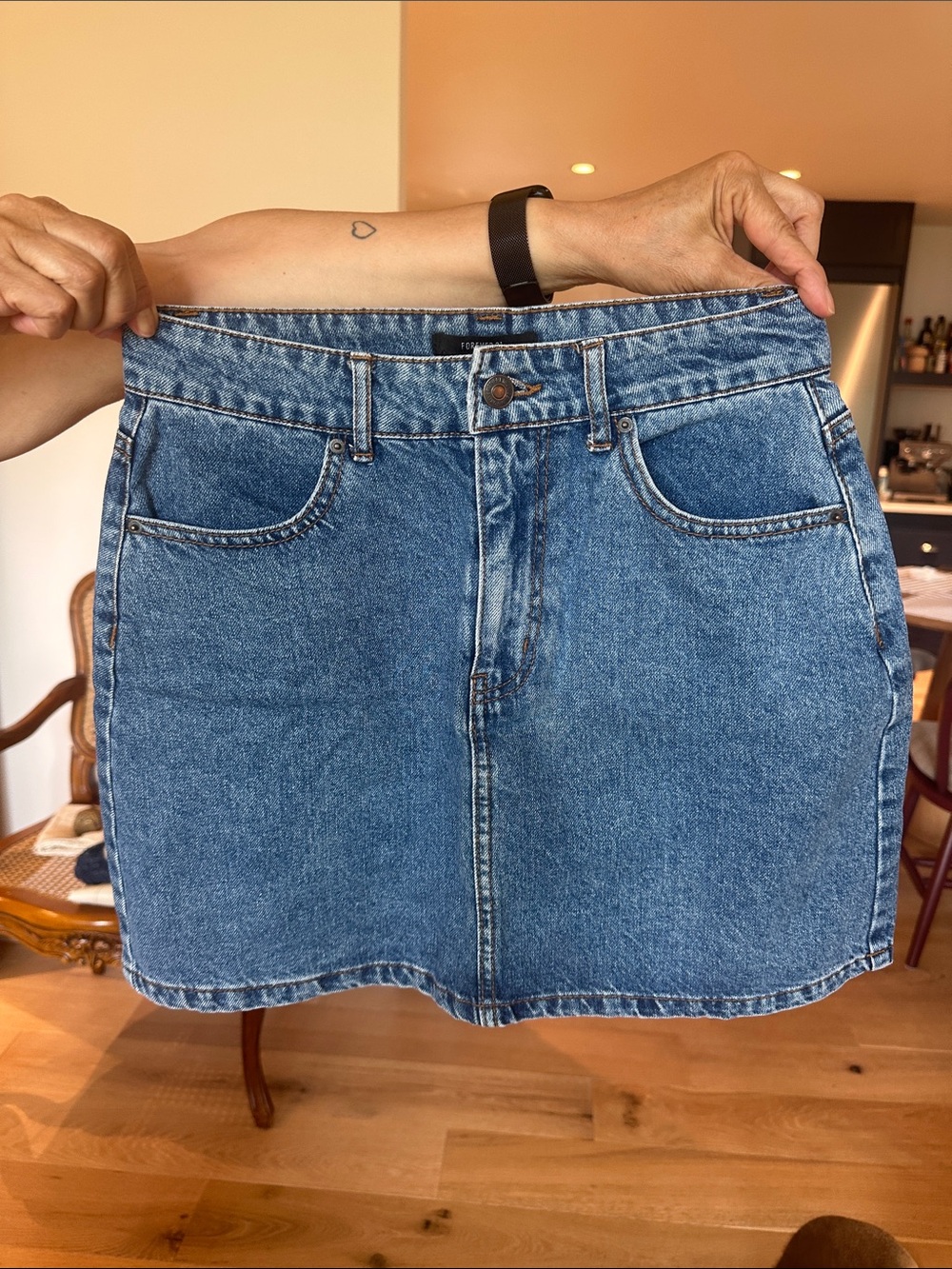 Forever 21 Mini Denim Skirt